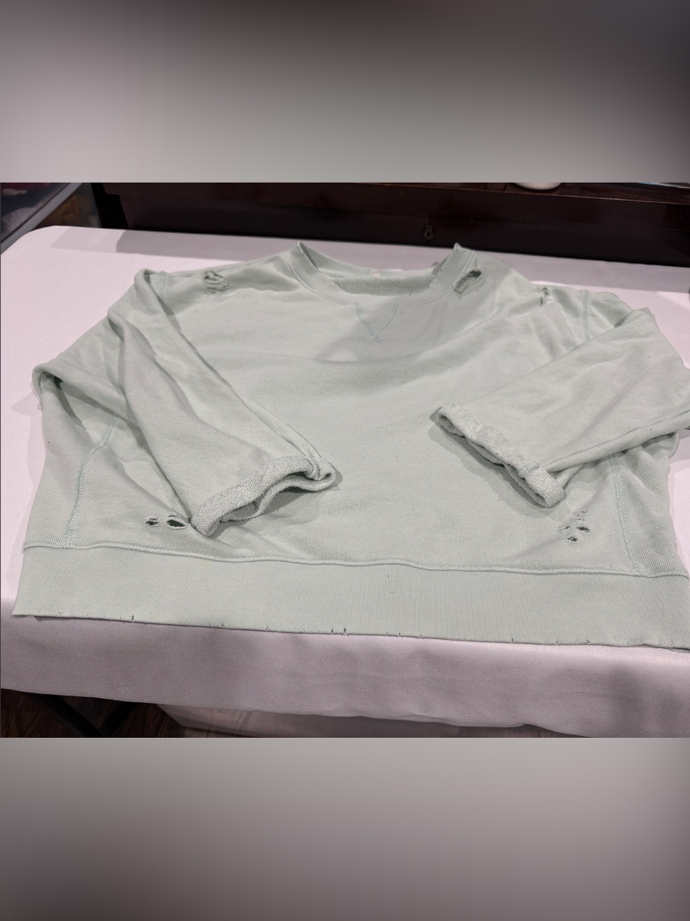 American Eagle Outfitters Mint Green Crewneck Sweatshirt
